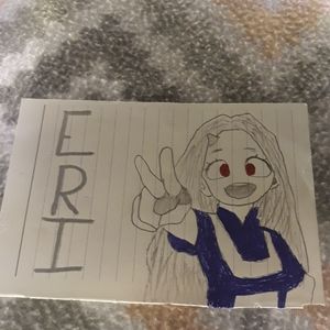 A drawing of a mha character